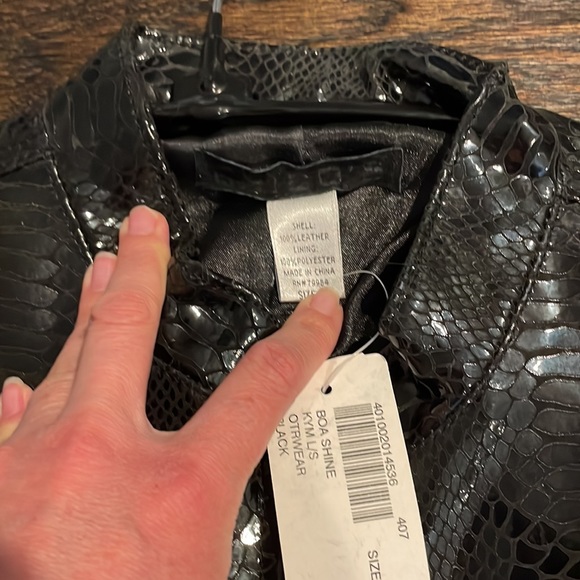 Brand new with tags chicos BOA shine jacket leather lined - Picture 2 of 3